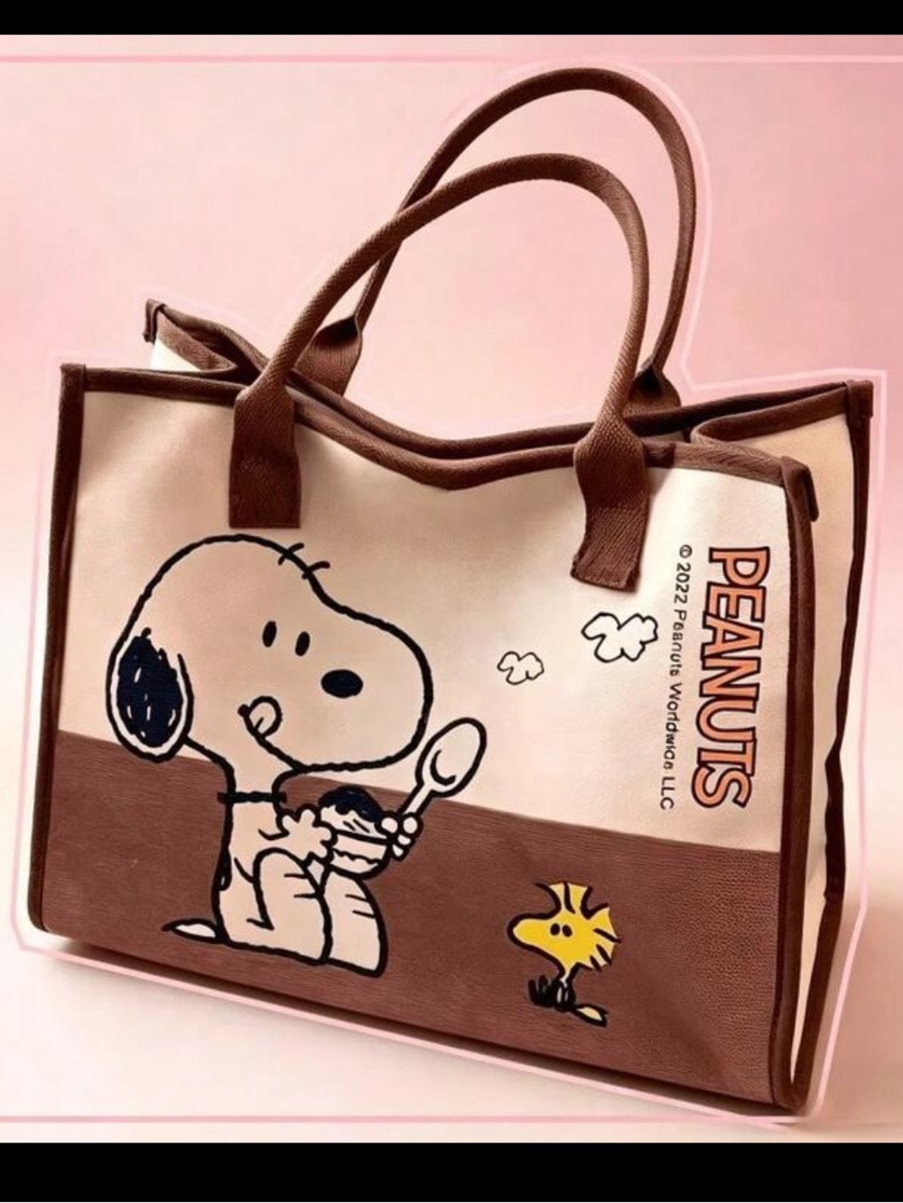 Peanuts Snoopy & Woodstock Tote Bag NEW 🏷️